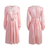 Printed Pink Satin Dress