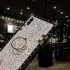 iPhone Case With Ring - Shiny Silver