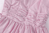 Pink-Purple Sleeveless Tiered Evenning Dress