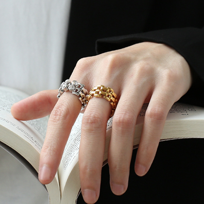 Empreinte D'amour Gold Plated Chain Ring