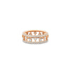 Dewdrop Band in Silver - Rose Gold