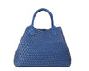 Large Woven Tote Bag - Blue