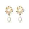 Flower Earring With Pearl