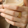 18K Gold Plated Wave Ring